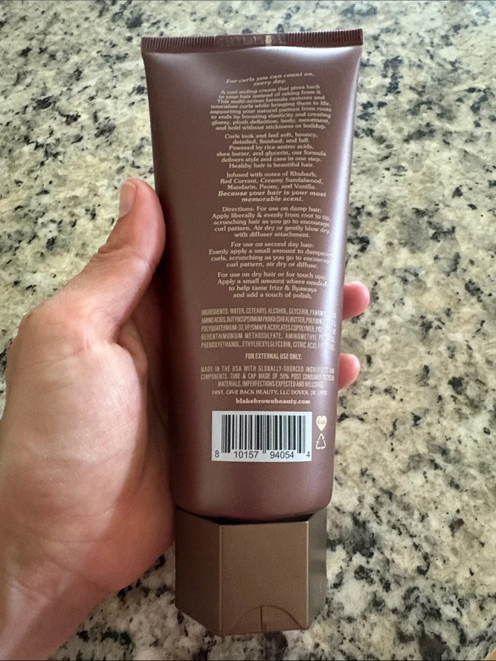 Blake Brown Rhubarb Crème Santal The Curl Cream 6.7 oz NEW SEALED